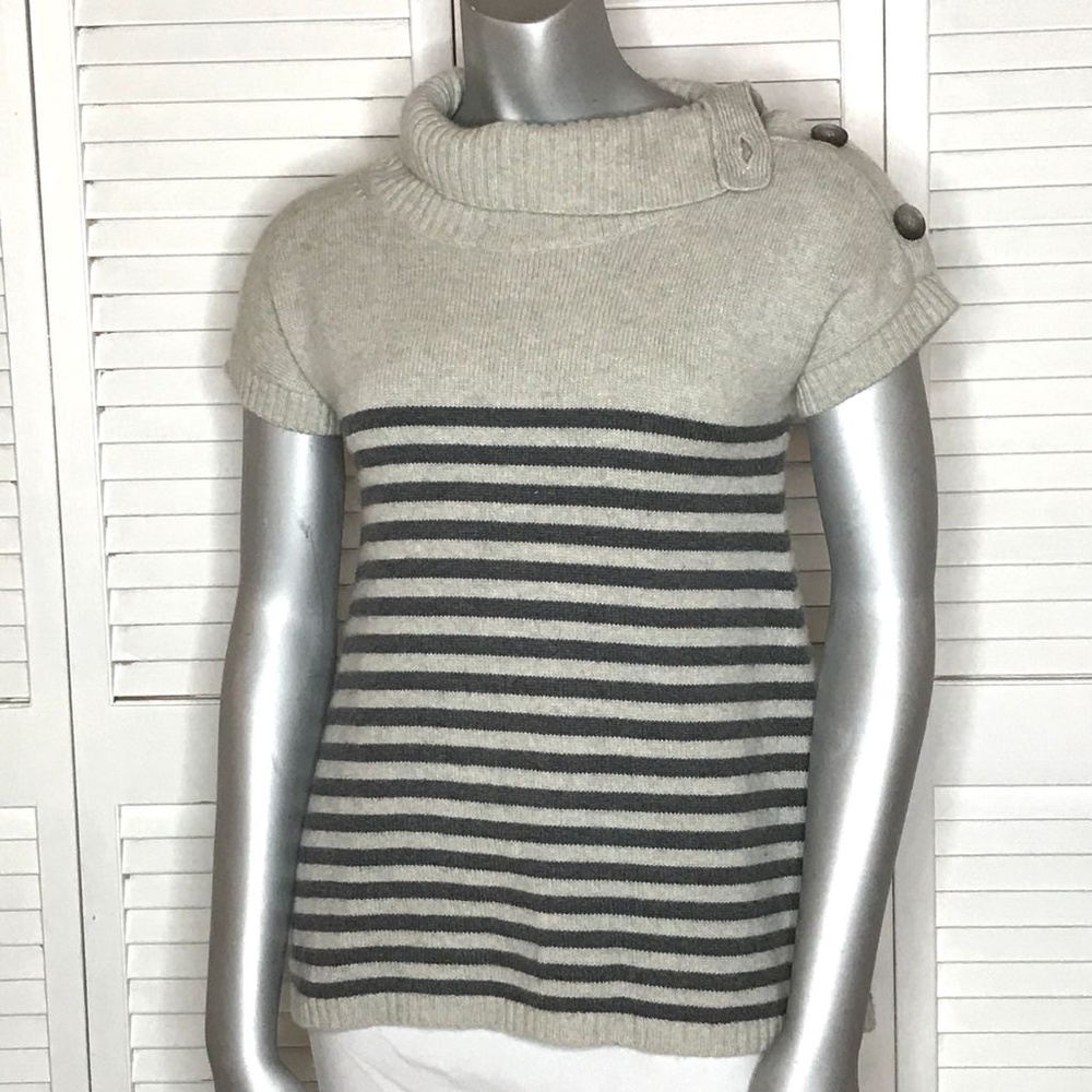 Theory Christobal S Cashmere Striped Sweater Top S